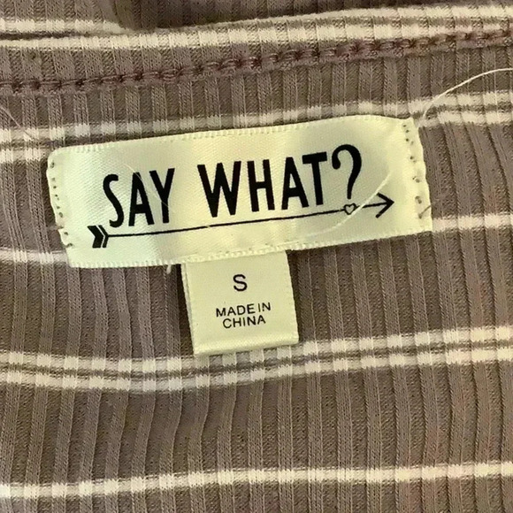 Say What Purple Striped Dress Size Small Preloved - Picture 6 of 7